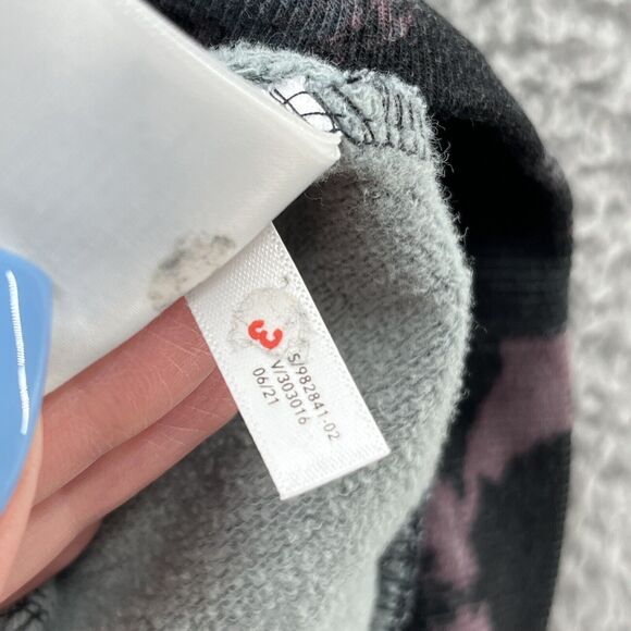 Athleta Hoodie Womens Medium Black Camo Balance Full Zip Relax Sweatshirt Jacket - Picture 8 of 12